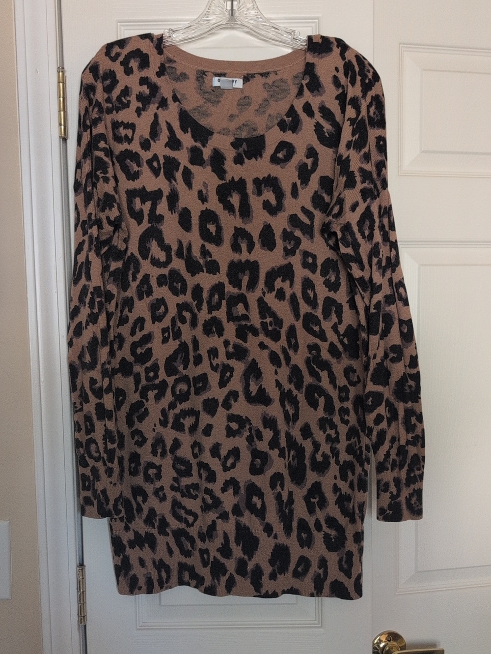 Old Navy Leopard-Print Crewneck Sweater